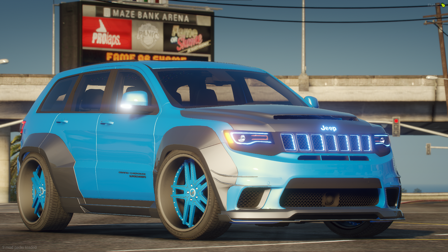 SLAMMED WIDEBODY JEEP TRACKHAWK