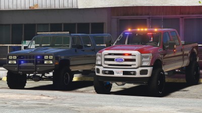 Generic Old Police Truck Pack
