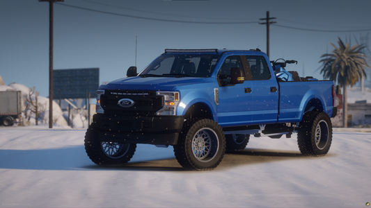 2020 Generic Pickup Truck + Generic Snow Mobile
